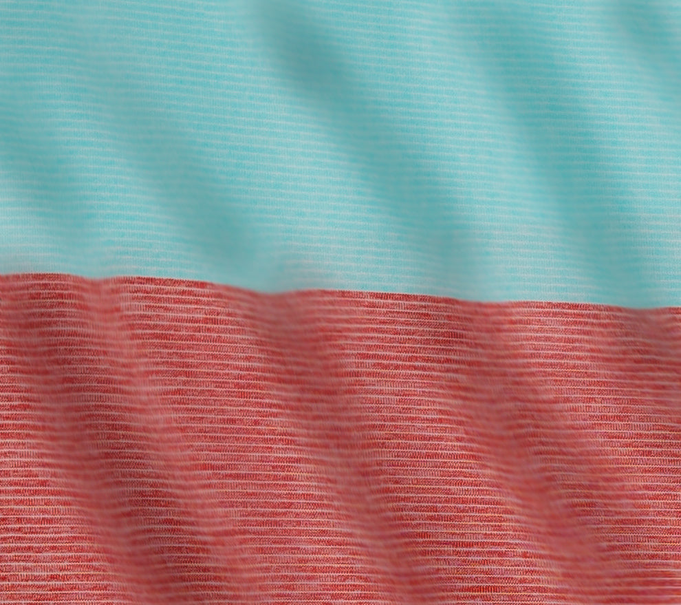 Technical - Aquamarine & Salmon