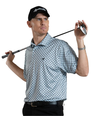 Print Polo - Slam - Light Blue