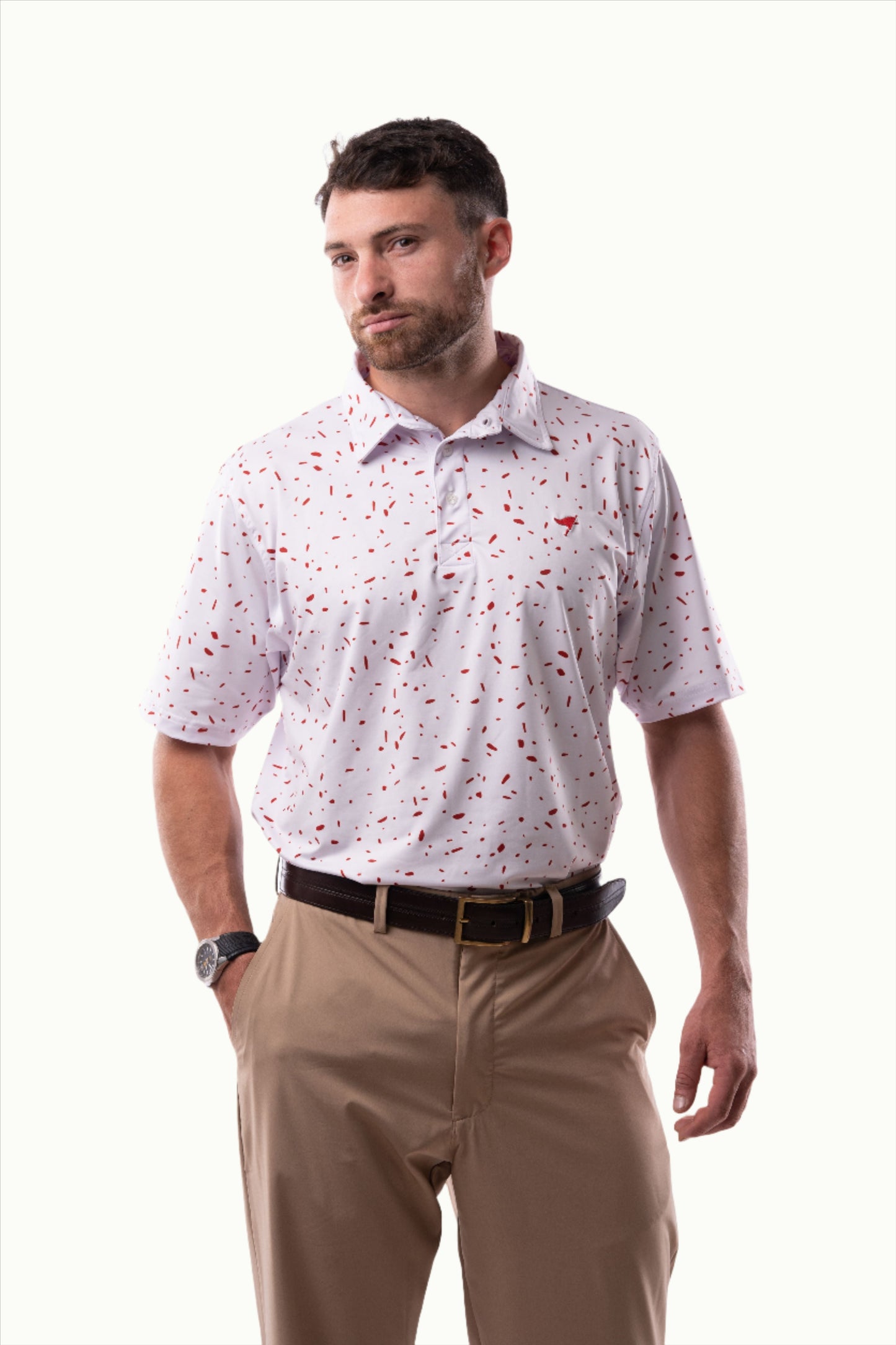 Polos Prints - Alexander - Red