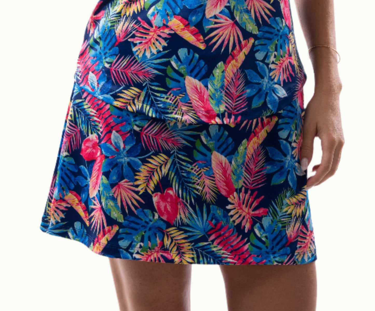 Straight Print Skort - Atlanta - Maddie Blue