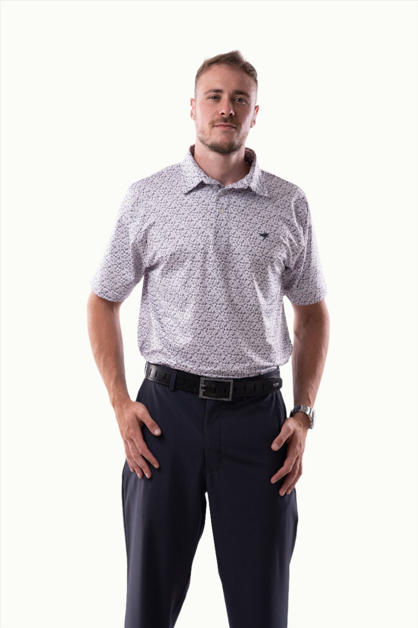 Polos Prints - Timothy - White