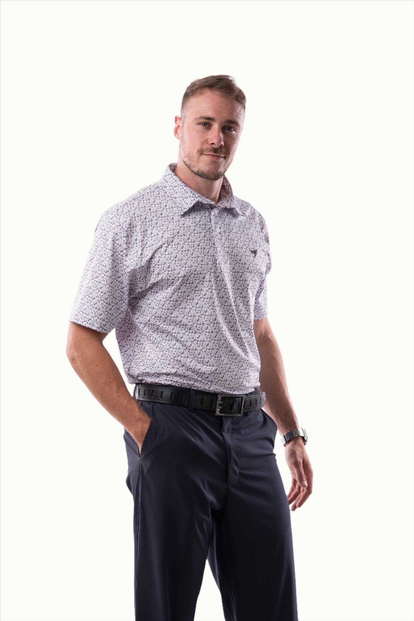 Polos Prints - Timothy - White