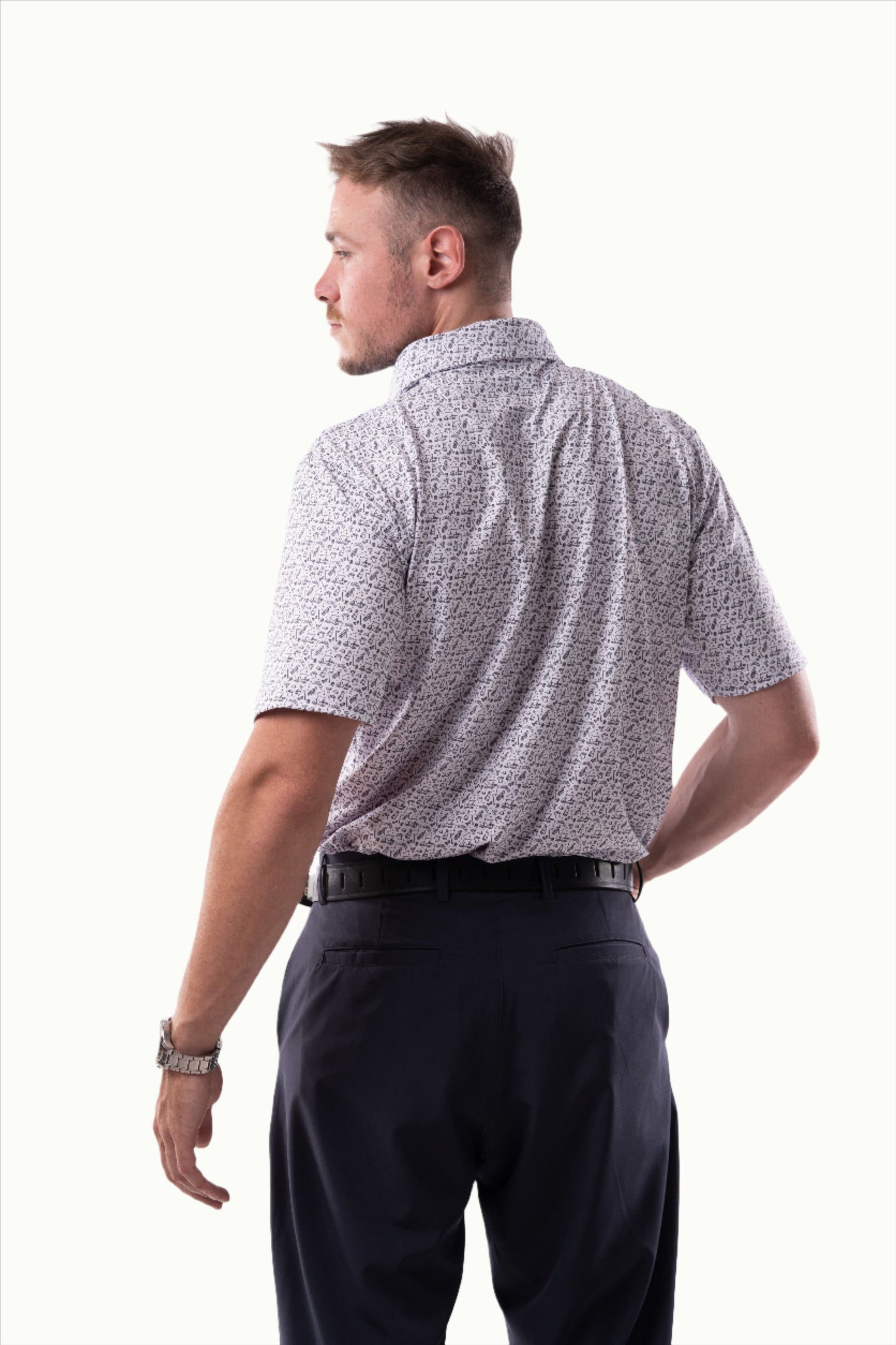 Polos Prints - Timothy - White