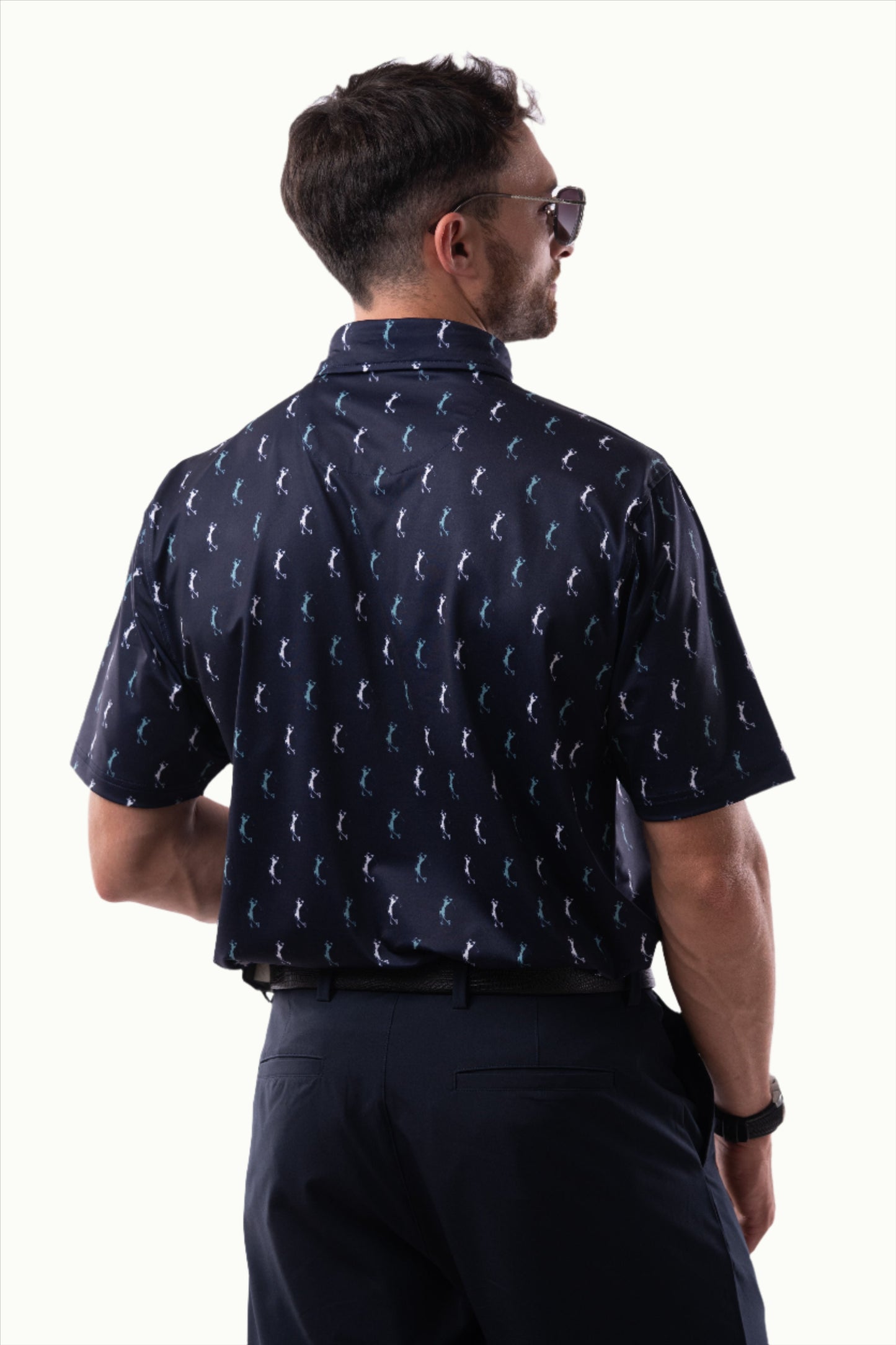 Polos Prints - Manny - Blue