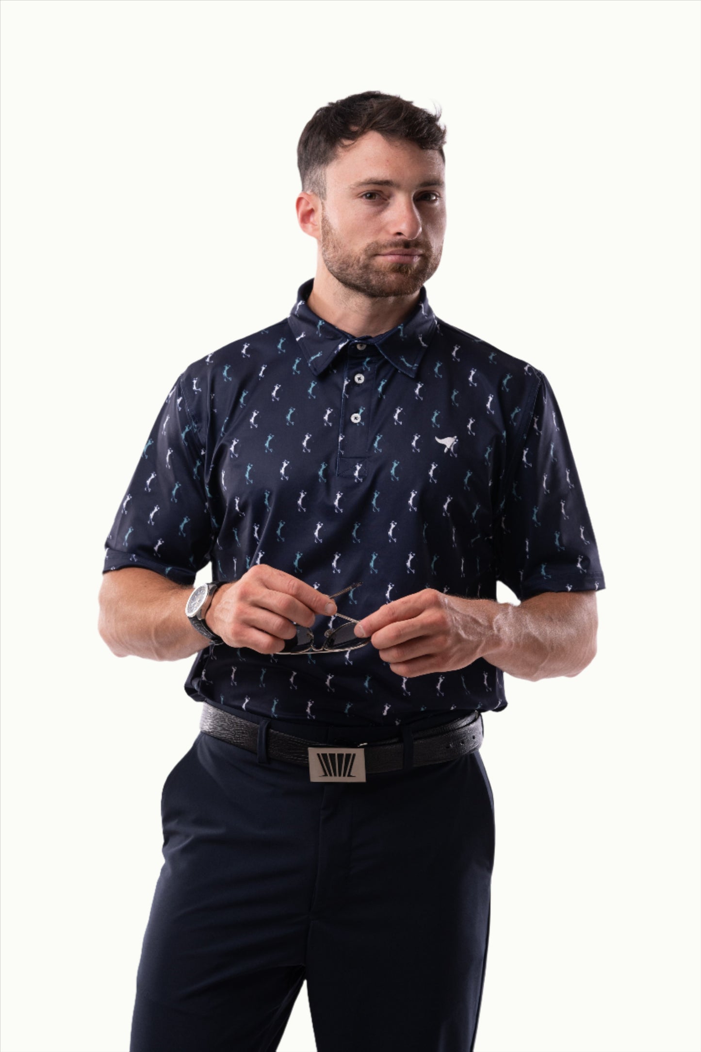 Polos Prints - Manny - Blue