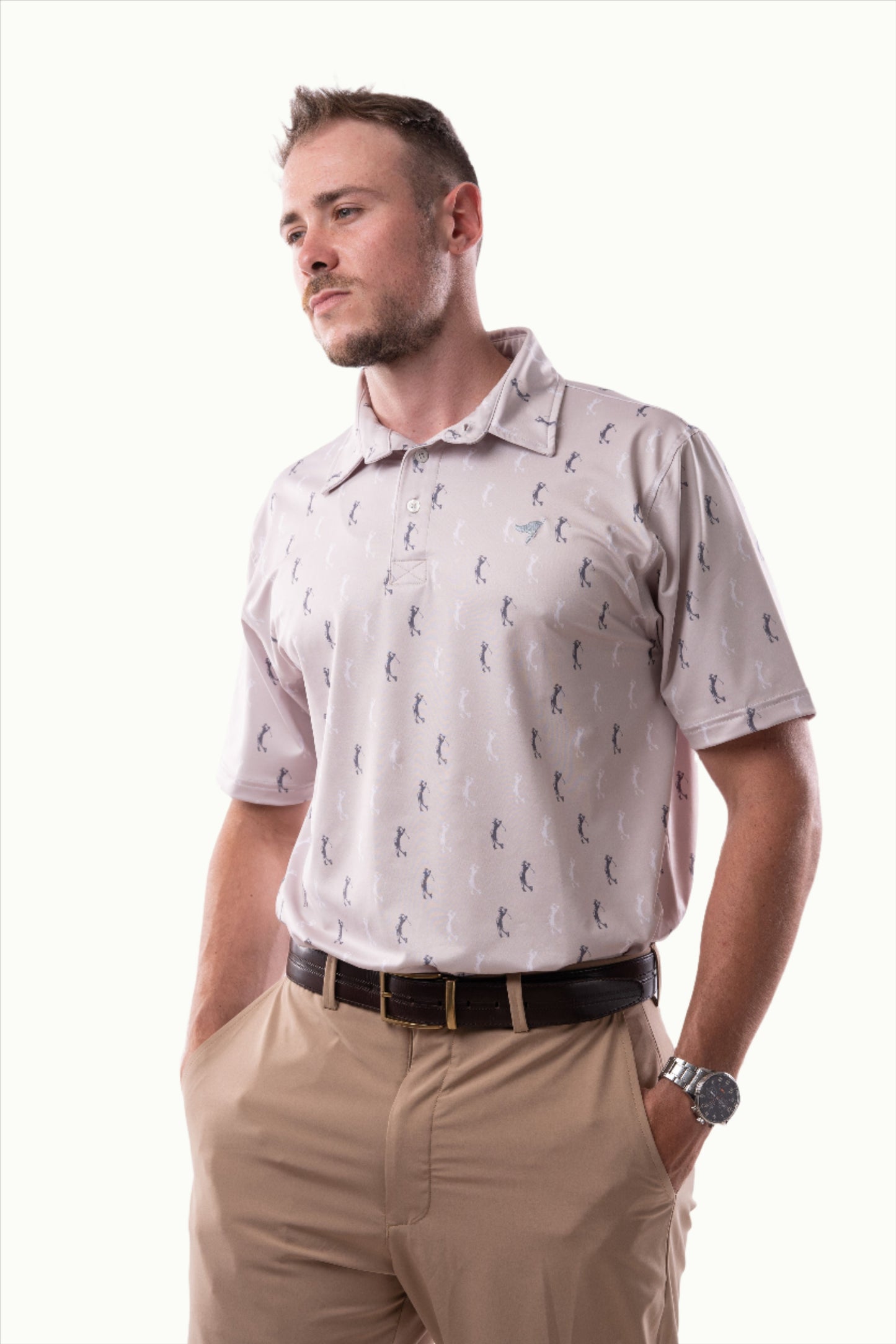 Polos Prints - Manny - Beige