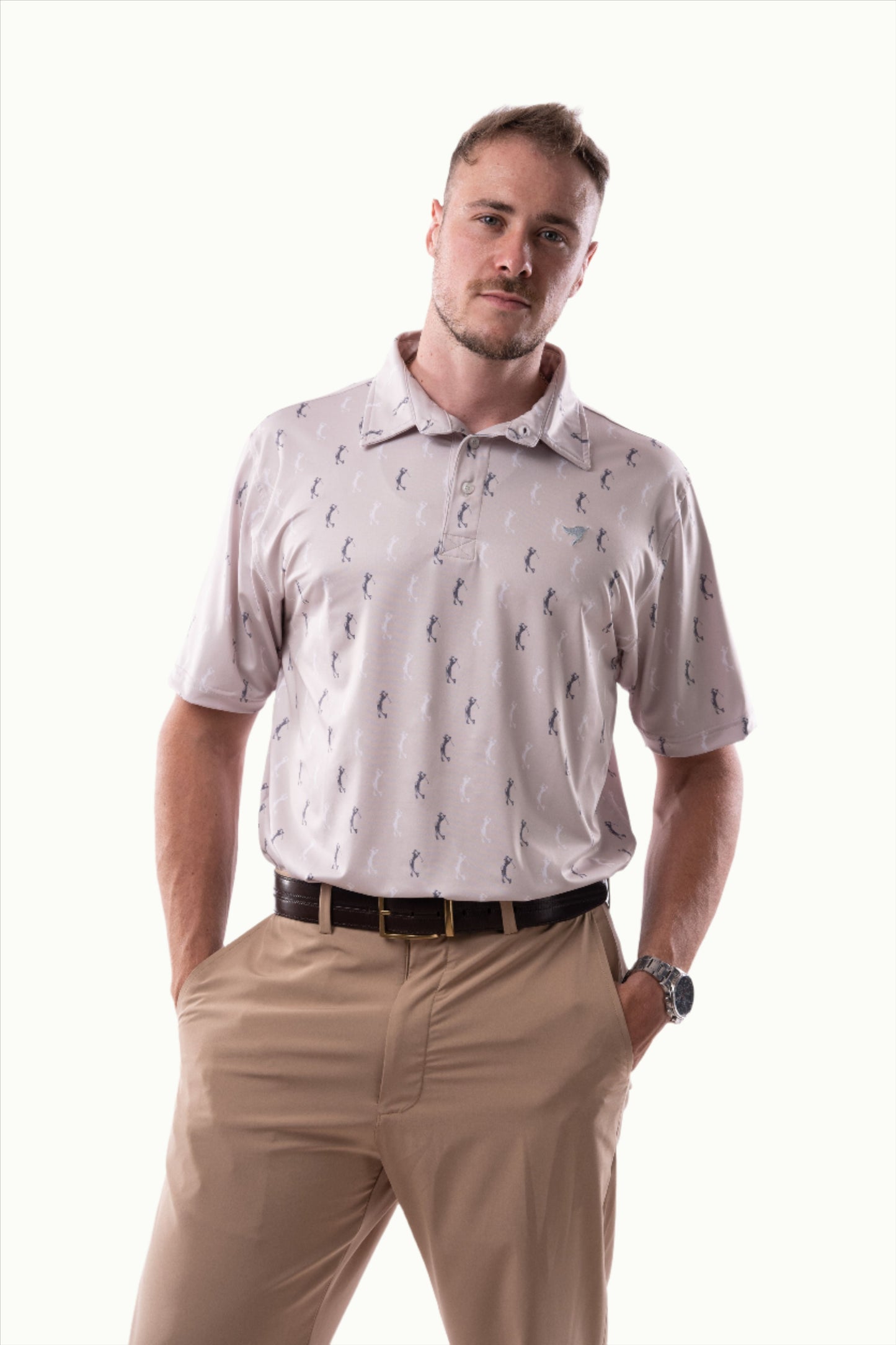 Polos Prints - Manny - Beige