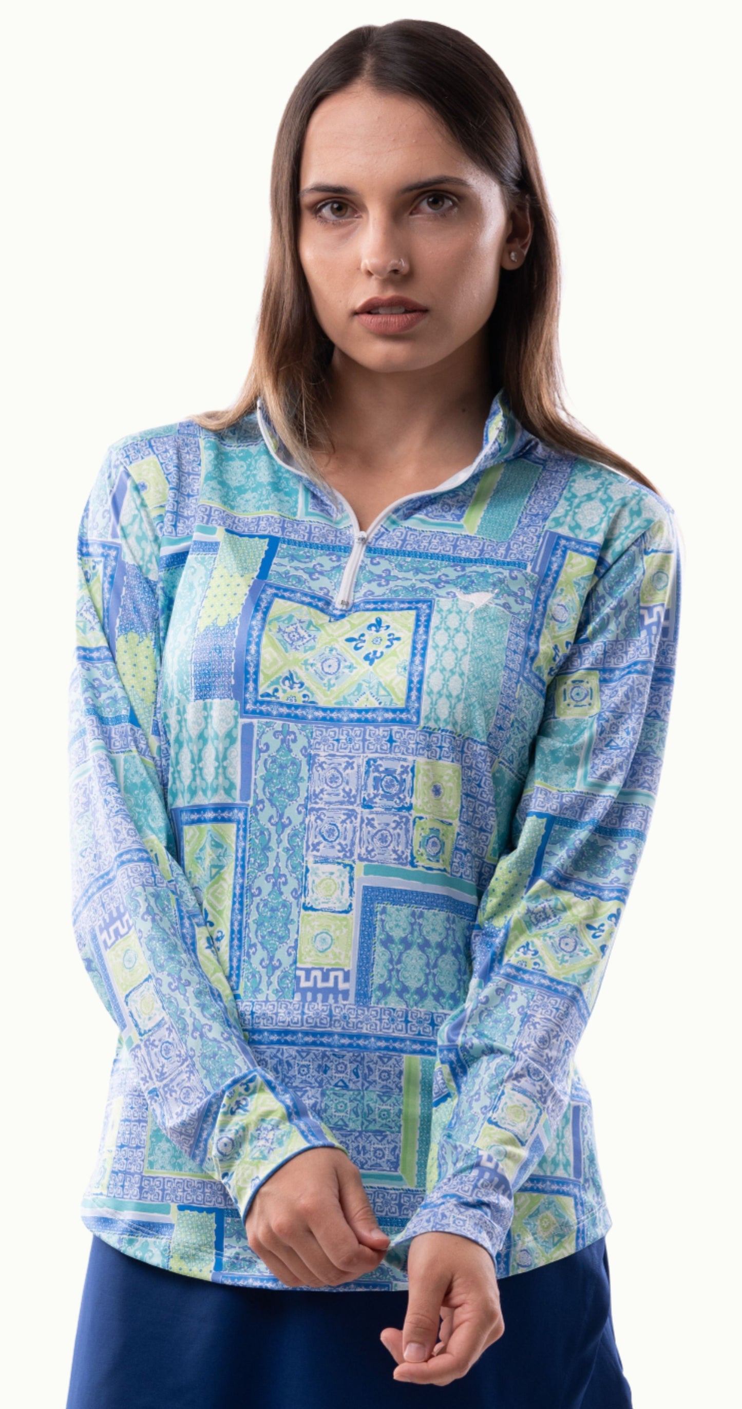 Print Zipper - Arizona - Kate Light Blue