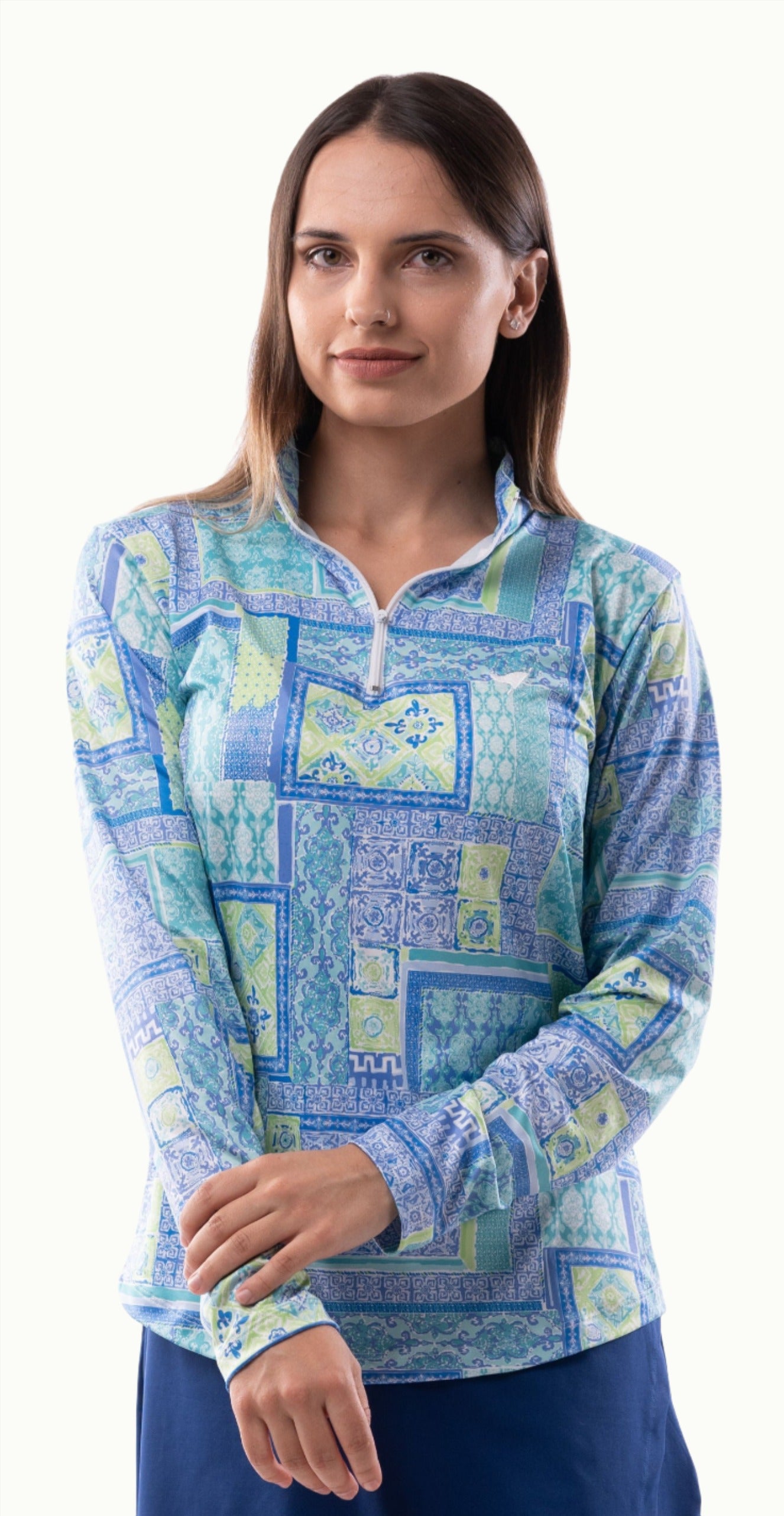 Print Zipper - Arizona - Kate Light Blue