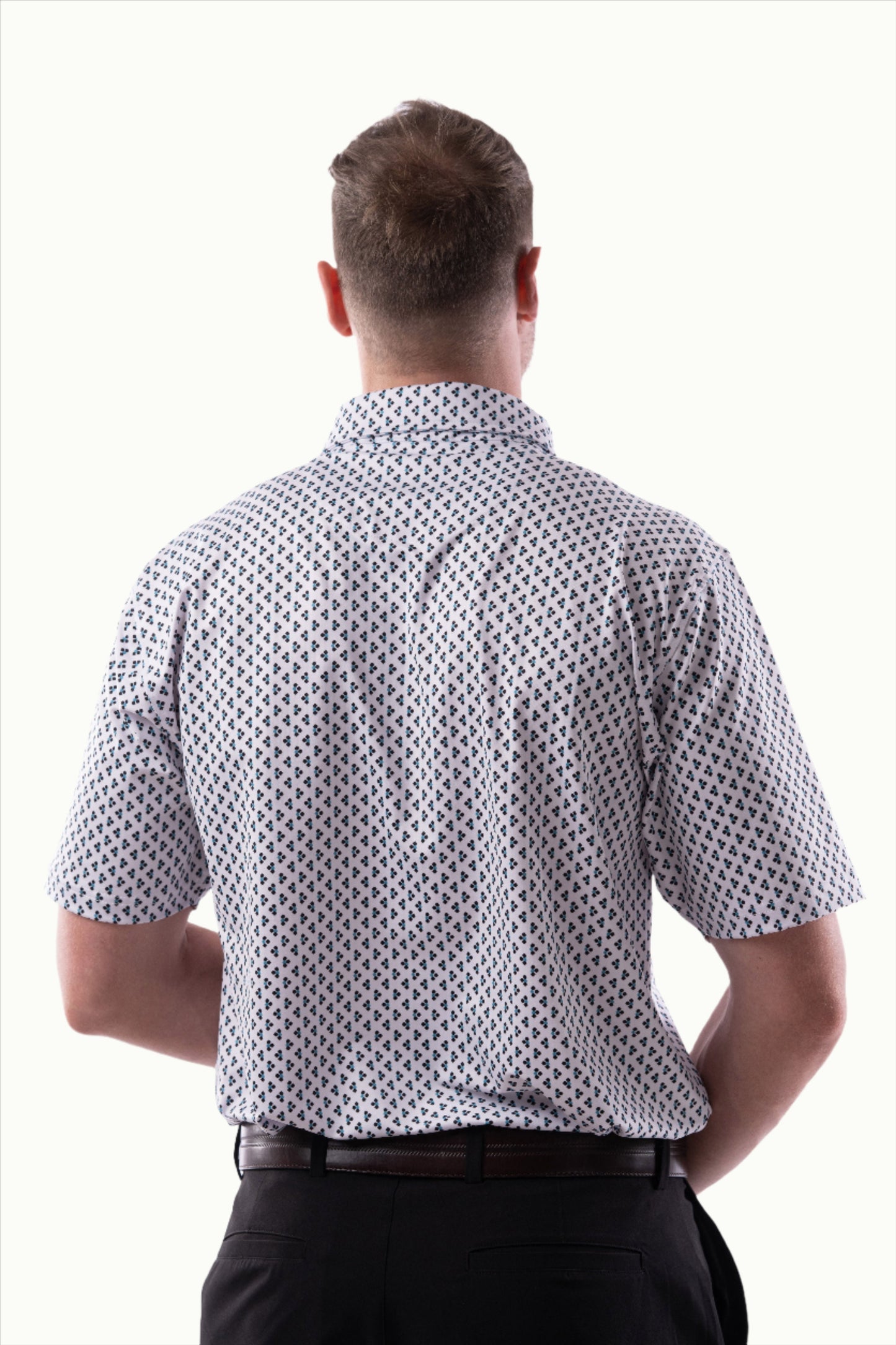 Jacquard Polos - Reece - Green