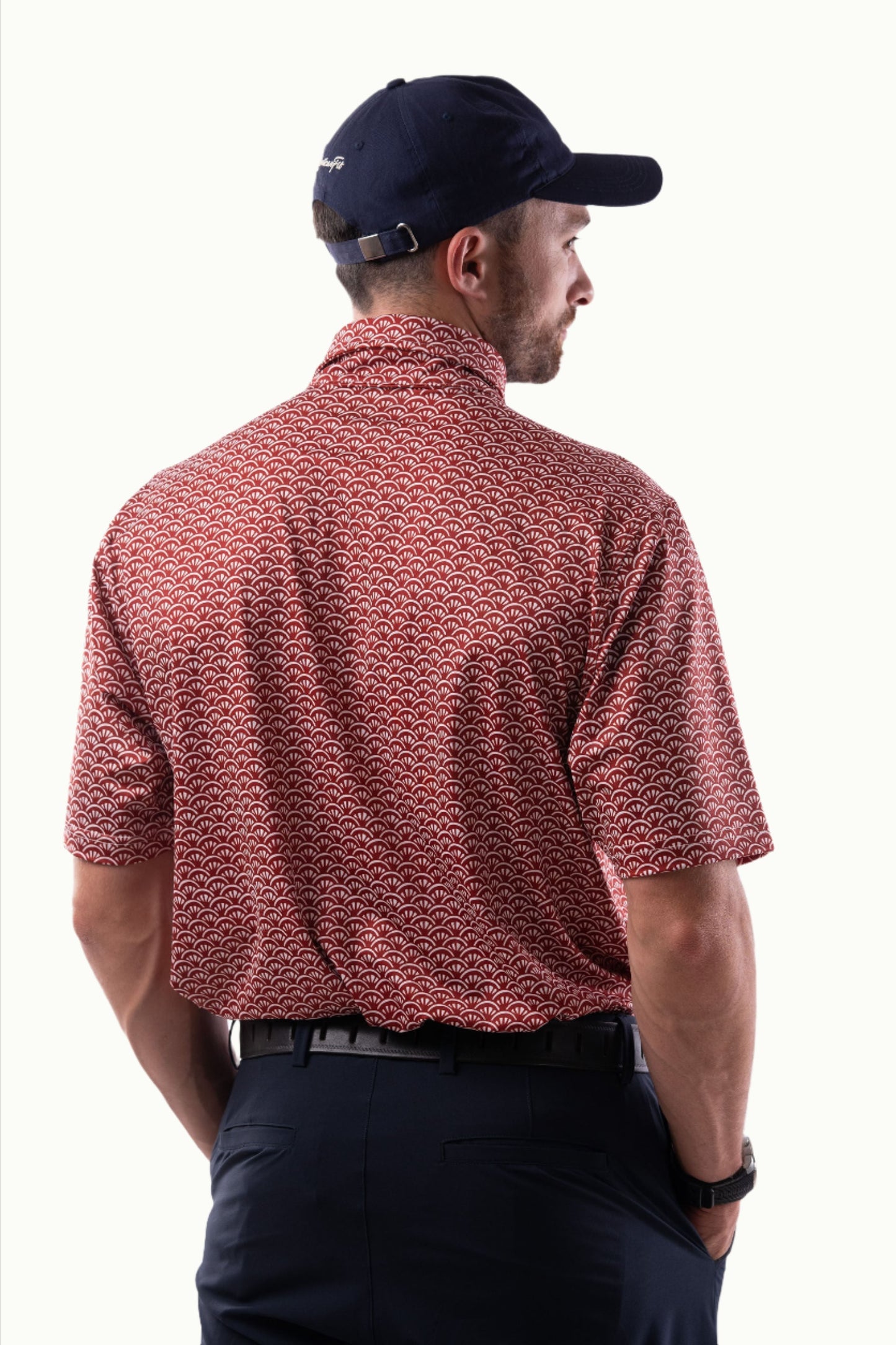 Jacquard Polos - Martin - Red