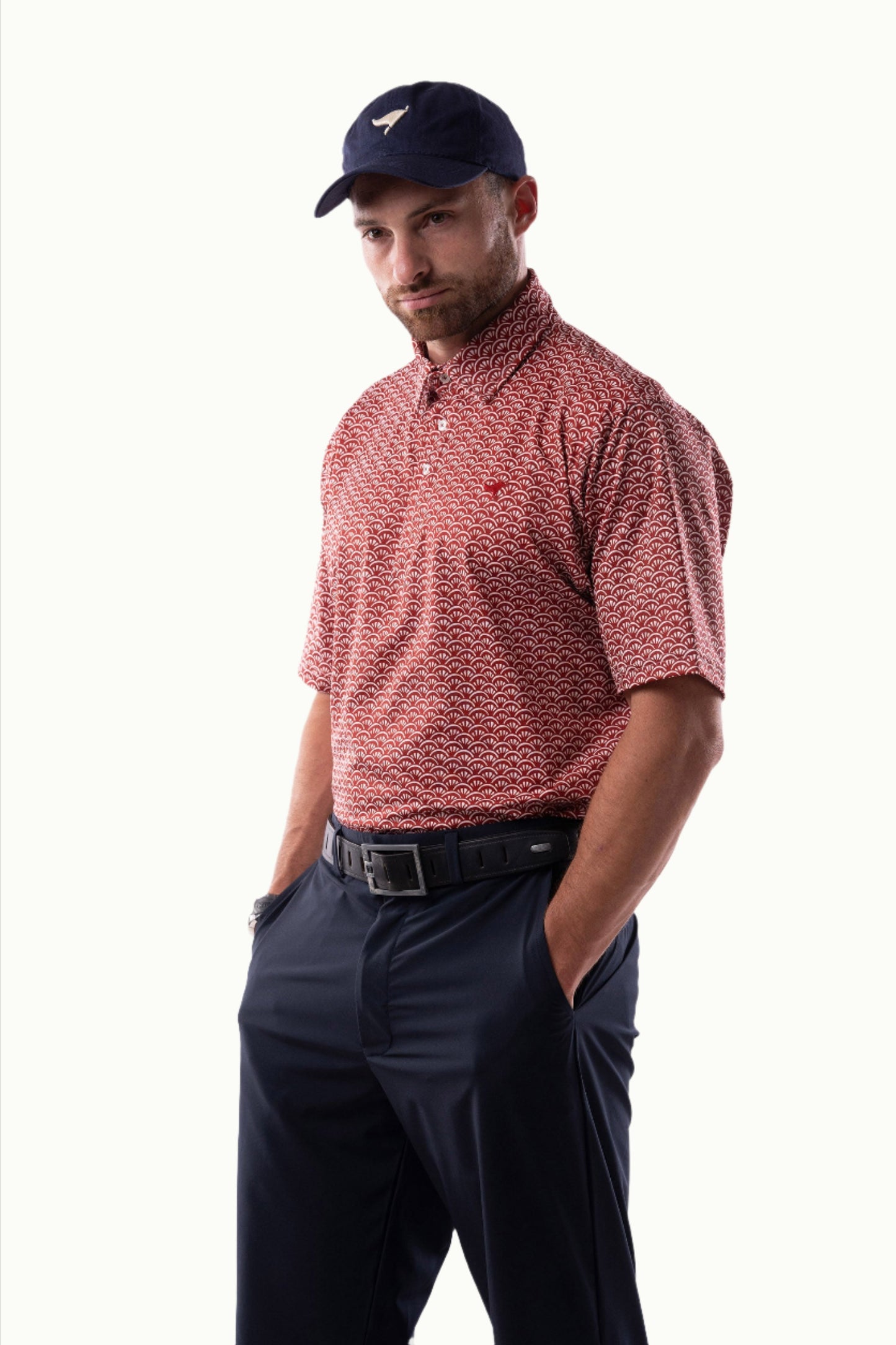 Jacquard Polos - Martin - Red