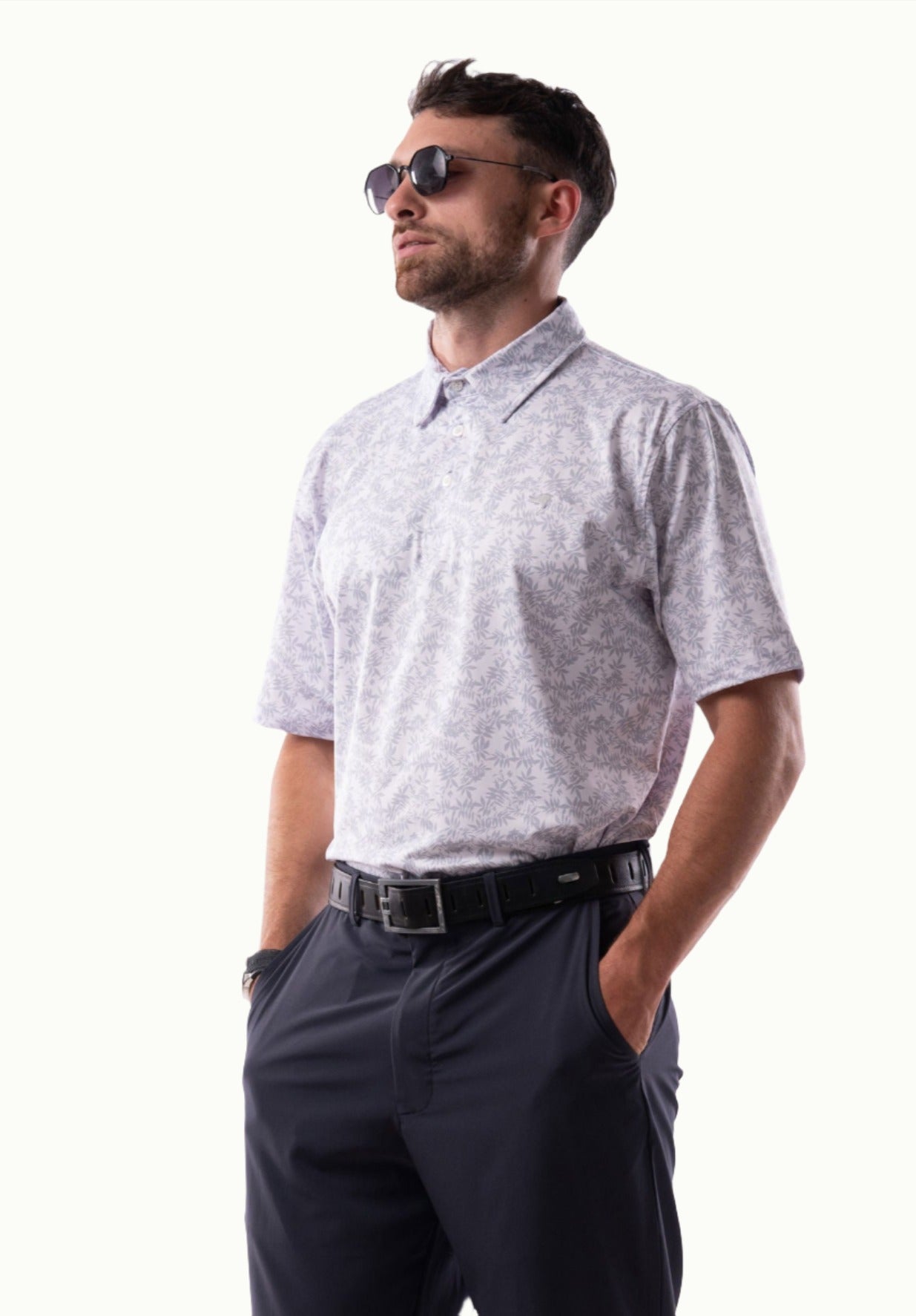 Jacquard Polos - John - Grey