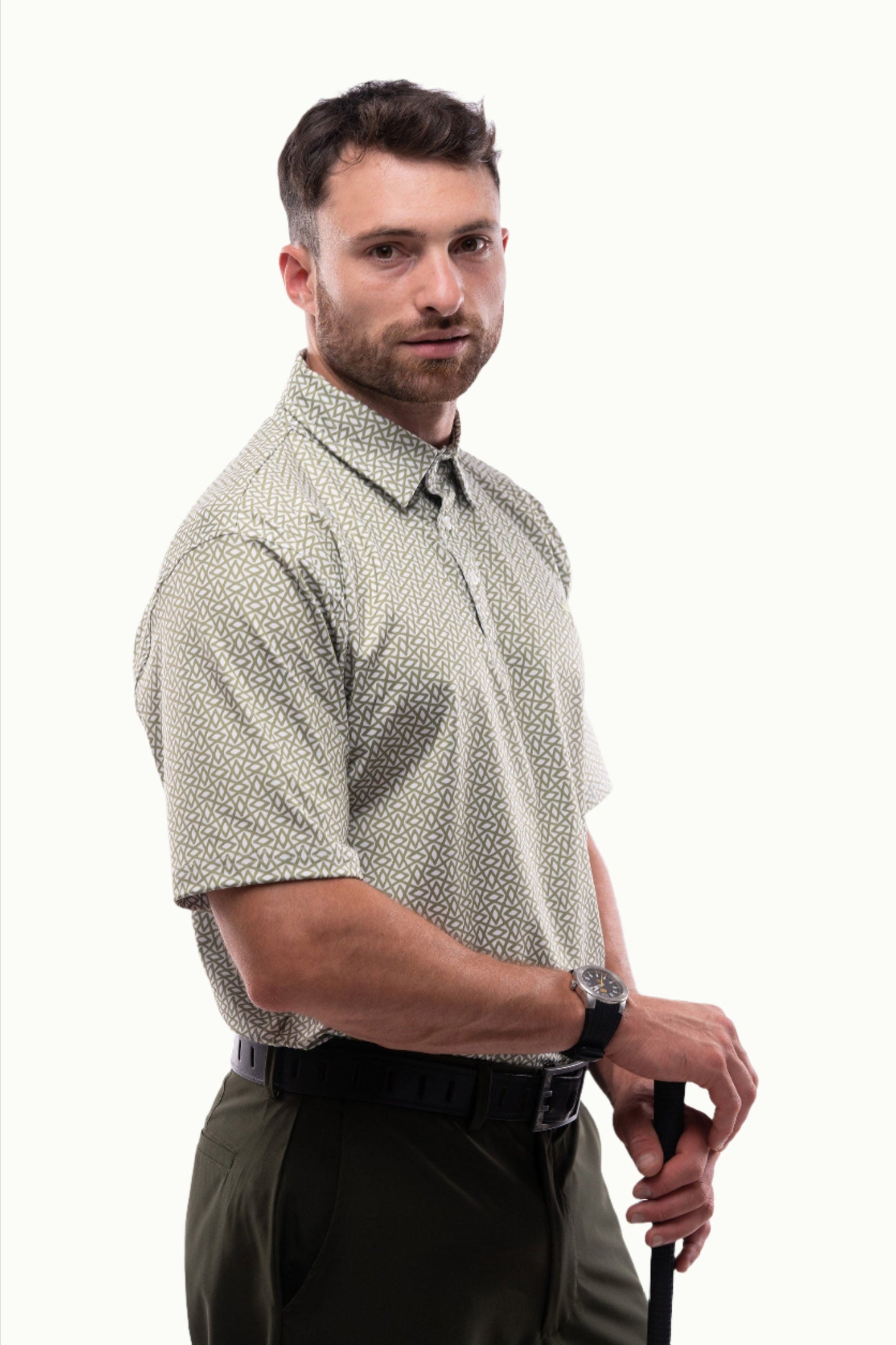 Jacquard Polos - Smith - Green