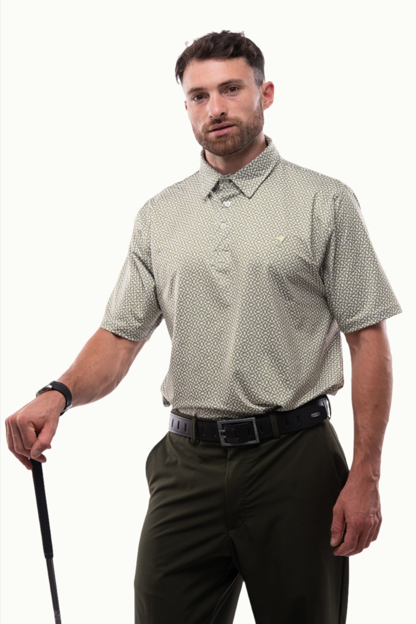 Jacquard Polos - Smith - Green