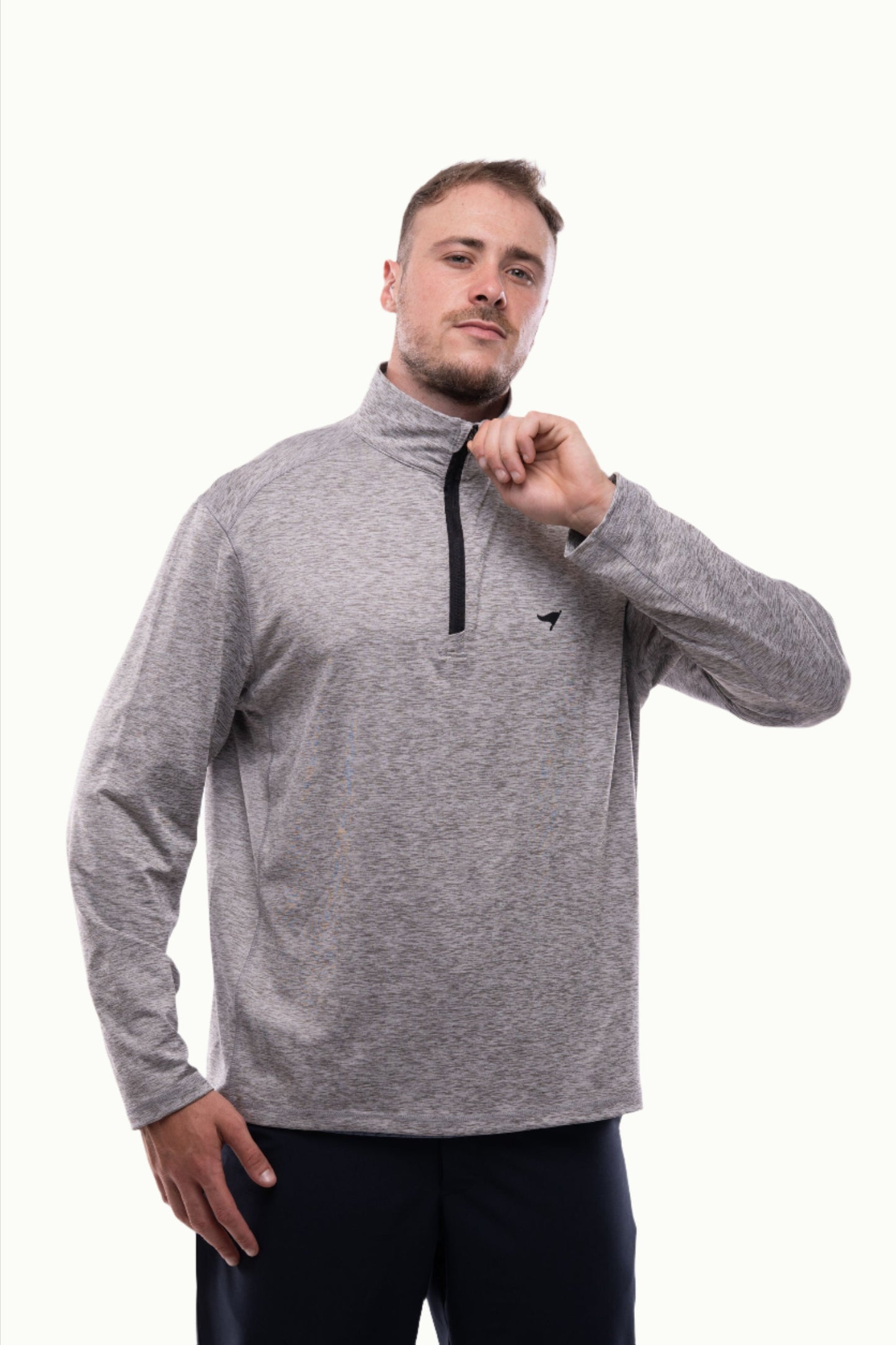 Quarter Zip - Grey