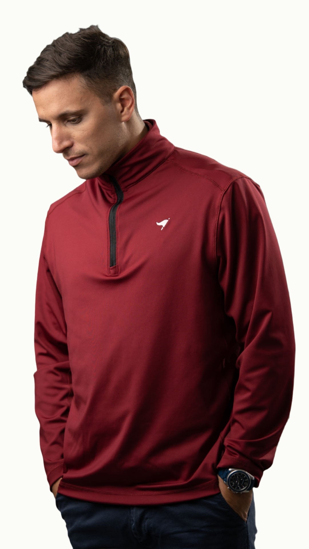 Quarter Zip – Garnet