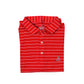 American Fit - Striped-polo-red