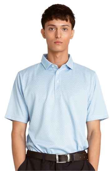 Knit Jacquard Polo - Labyrinth
