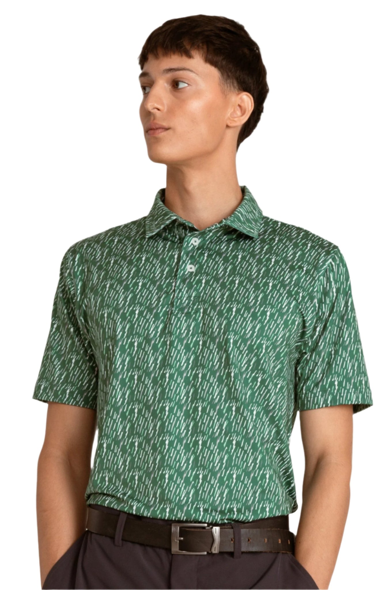 Print Polo - Brush Strokes
