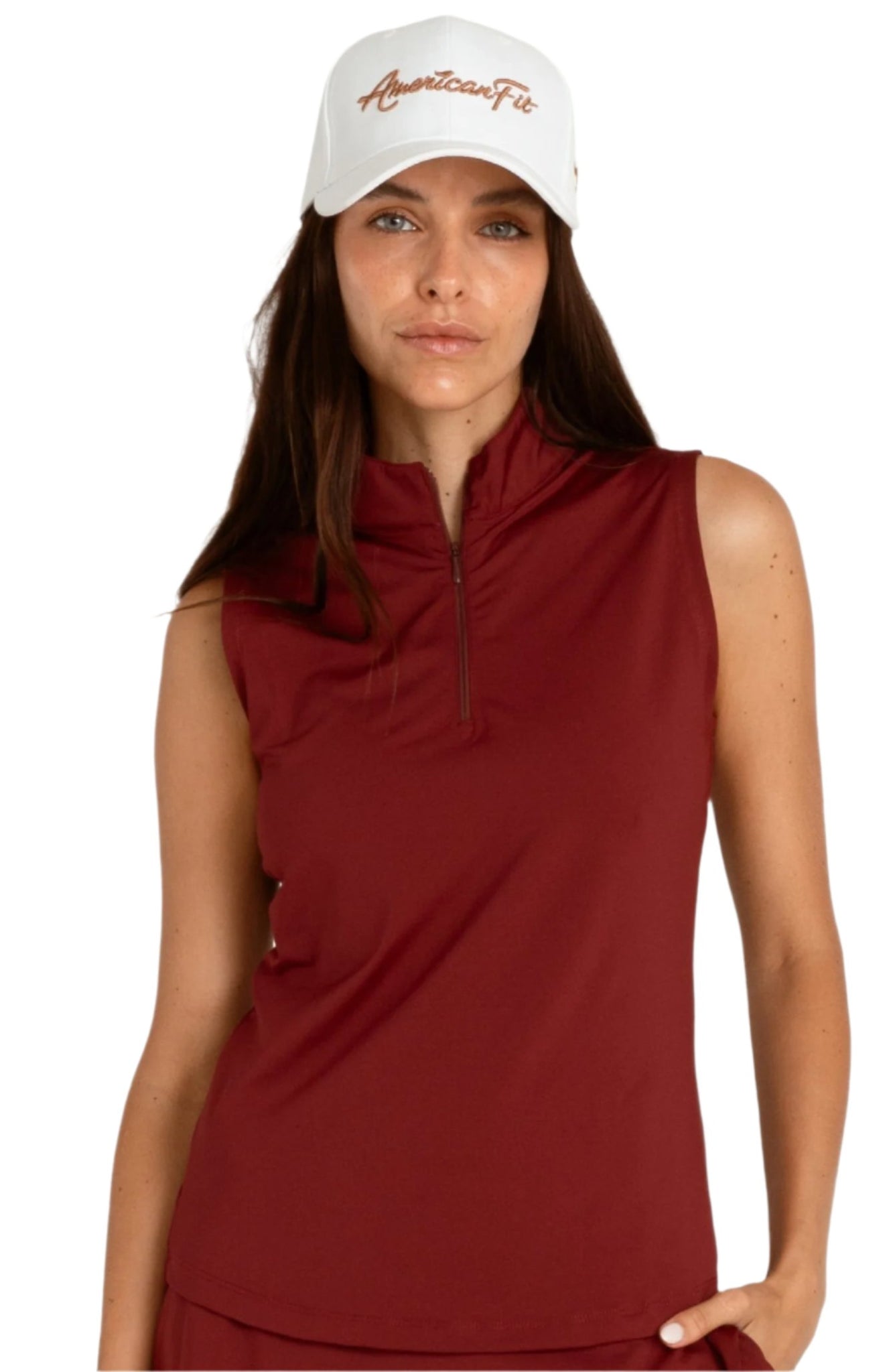 Sleeveless Quarter Zip - Solid