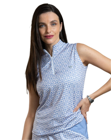 Sleeveless Quarter Zip - Sophia