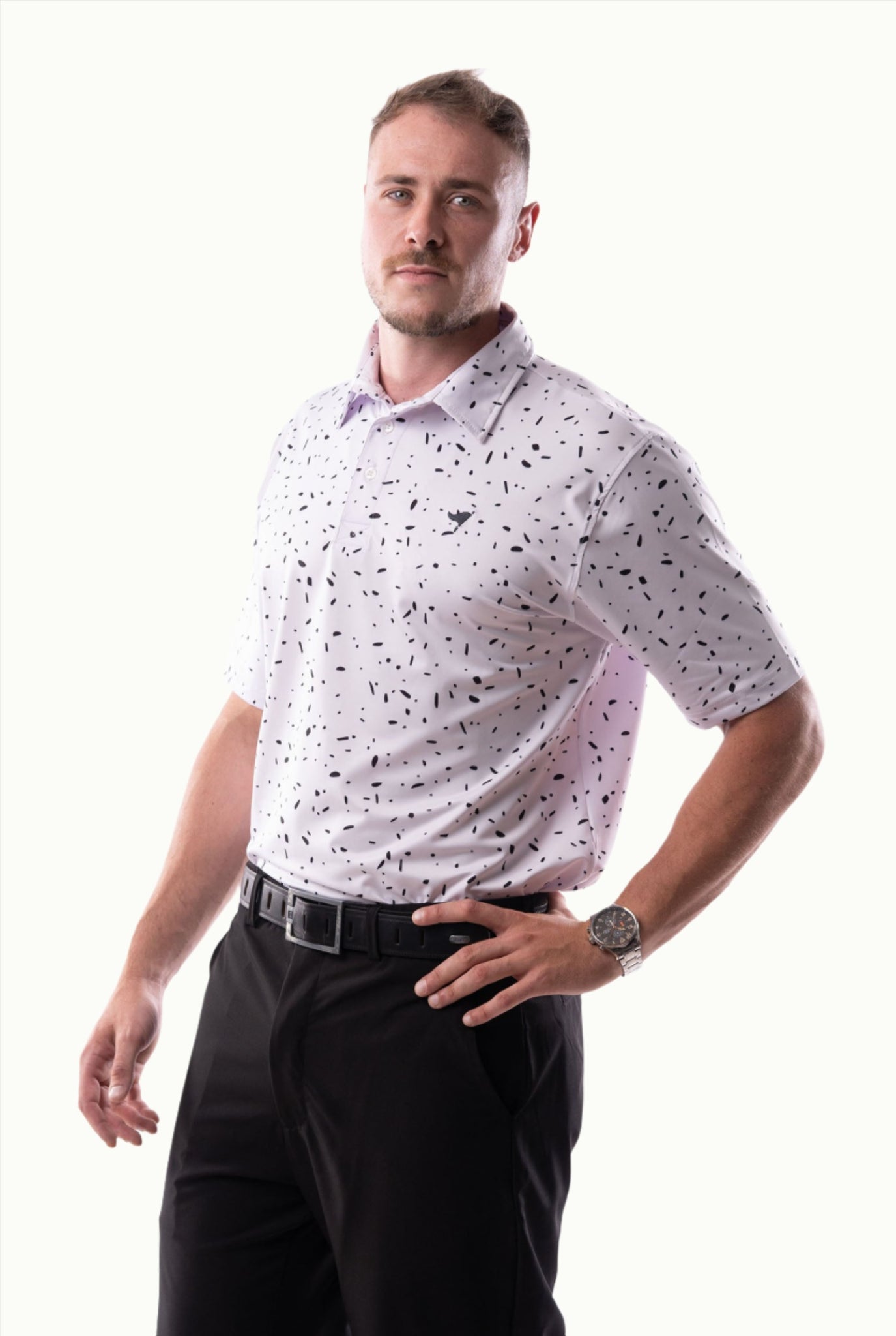 Polos Prints - Alexander - Black