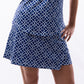 Straight Print Skort - Atlanta - Vanessa Blue