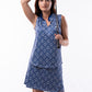 Straight Print Skort - Atlanta - Vanessa Blue