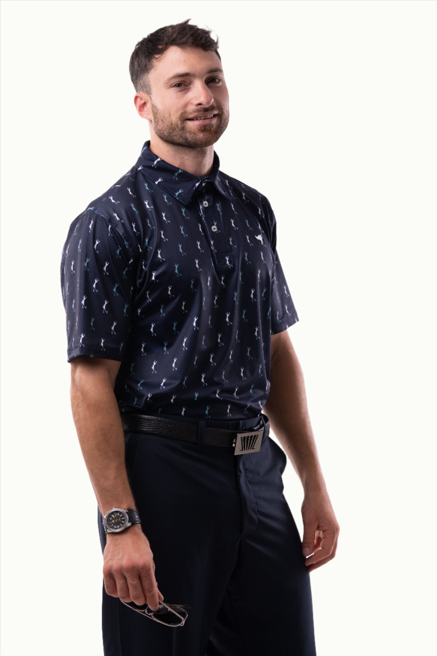 Polos Prints - Manny - Blue