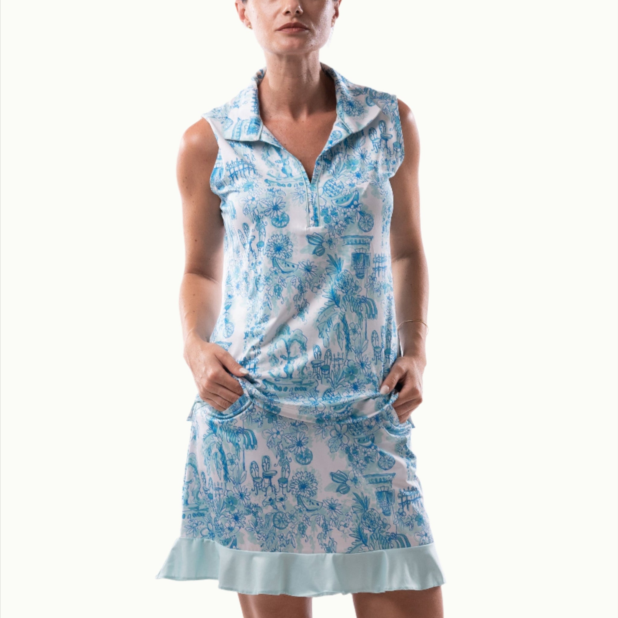 Sleveless Top - Bristol - Sophie Light Blue