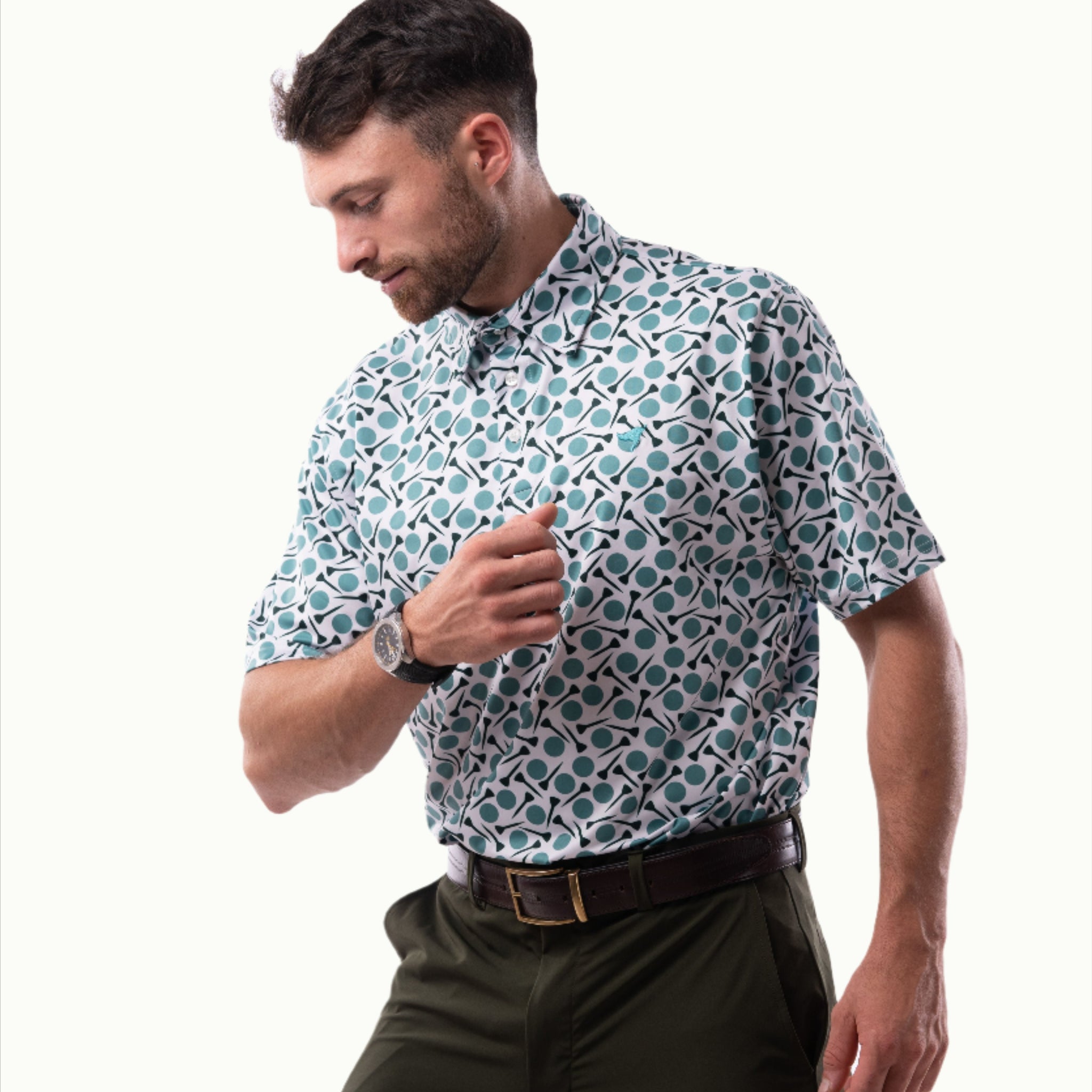Polos Prints - Freddie - Green