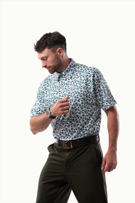 Polos Prints - Freddie - Green