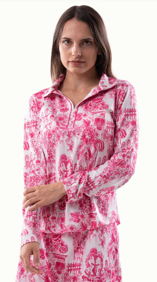 Print Zipper - Arizona - Sophie Pink