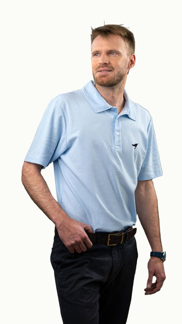 Pique Polo - Light Blue