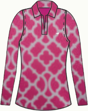 Polo Collar Long Sleeve - Madison - Vanessa Pink