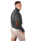 QUARTER ZIPPER WITH ELBOW PATCH Black