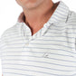 American Fit - Striped-polo-white